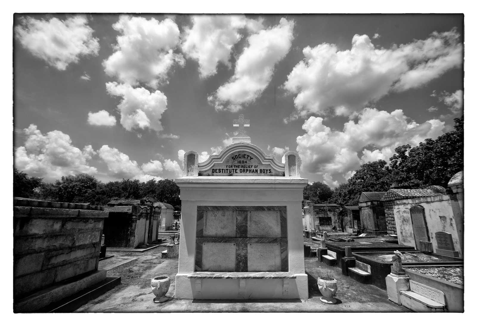 Destitute Orphan Boys Lafayette Cemetery New Orleans